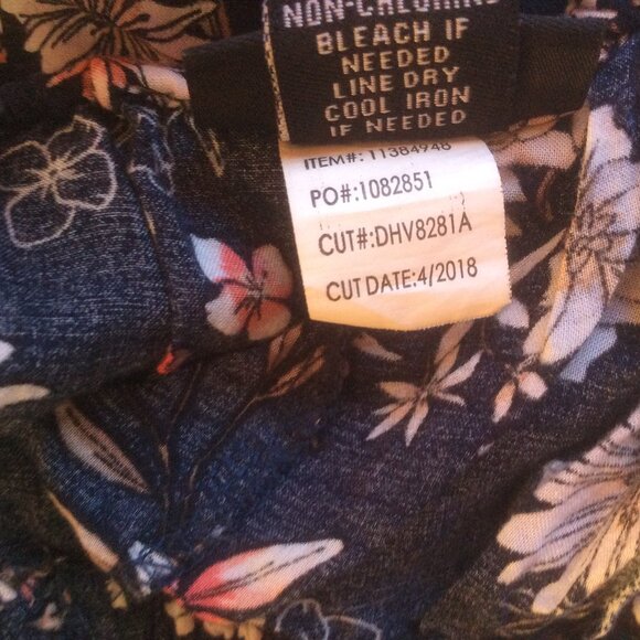 Torrid Blue Floral Flutter Ruffle Boho Festival Adjustable Tank Top Size 2 (2X) - Picture 5 of 5